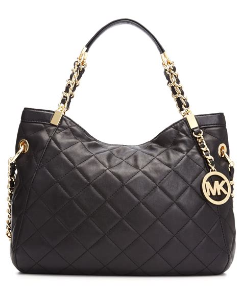 michael michael kors susannah medium quilted shoulder tote|Michael Kors.